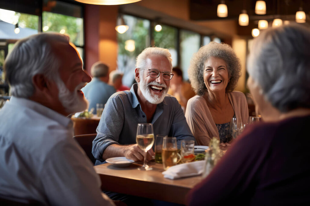 Hearing loss can make if difficult to participate in group conversations, especially in crowded public spaces